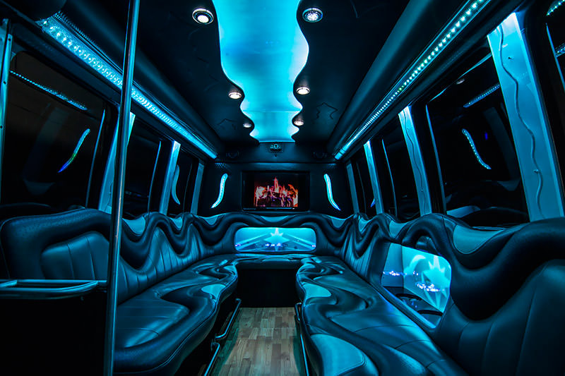 14 passenger party bus rental in Daytona Beach